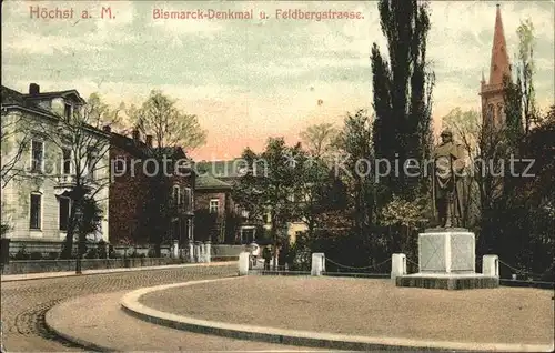 Hoechst Main Bismarck Denkmal Feldbergstrasse Kat. Frankfurt am Main