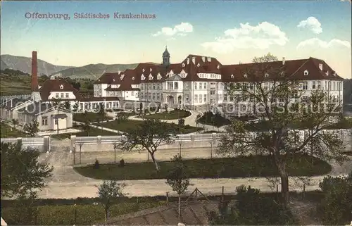 Offenburg Staedtisches Krankenhaus Bahnpost Kat. Offenburg