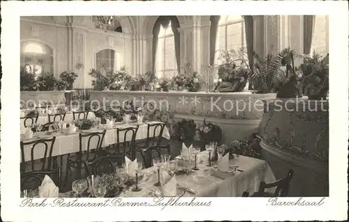 Wuppertal Park Restaurant Barmer Luftkurhaus Barocksaal Festtafel Wiedereroeffnung Firma Vorwerk  Kat. Wuppertal