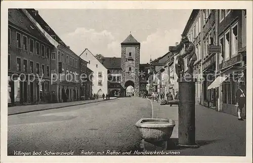 Villingen Schwenningen Rietstrasse Riettor Handwerkerbrunnen Kat. Villingen Schwenningen