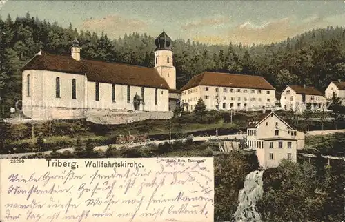 Triberg Schwarzwald Wallfahrtskirche Kat. Triberg im Schwarzwald