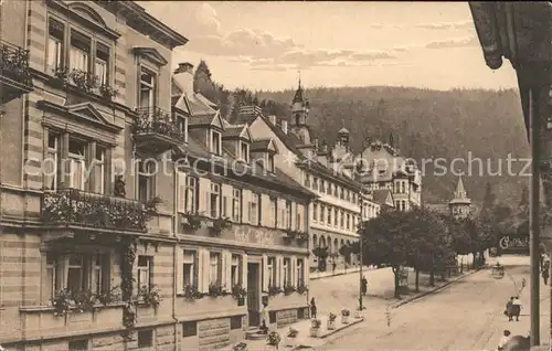 Triberg Schwarzwald Kurplatz Hotel Wehrle Kat. Triberg im Schwarzwald