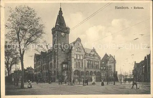 Hamborn Rathaus Bahnpost Kat. Duisburg