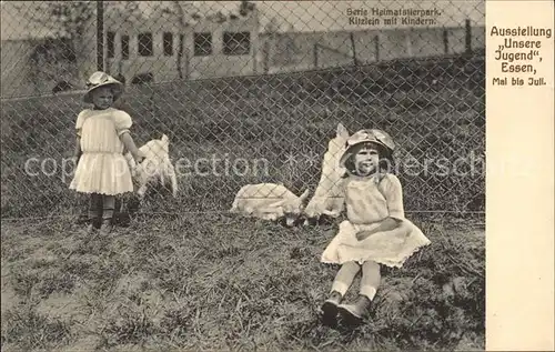 Essen Ruhr Ausstellung Unsere Jugend Serie Heimatstierpark Kitz Kinder Kat. Essen