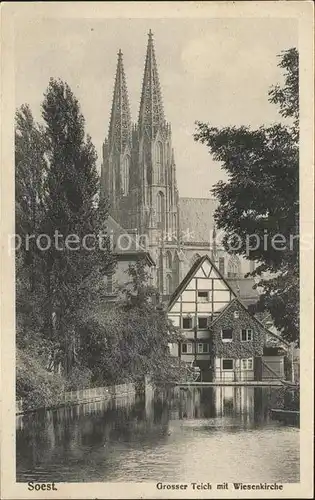 Soest Arnsberg Grosser Teich Wiesenkirche / Soest /Soest LKR