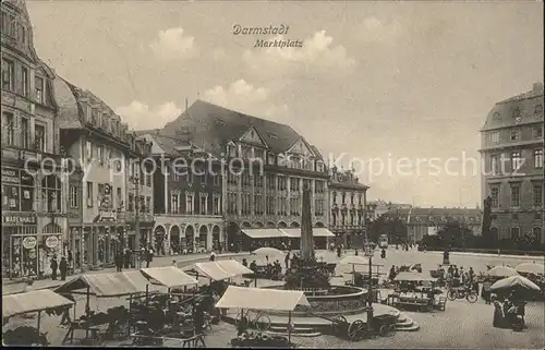 Darmstadt Marktplatz Kat. Darmstadt