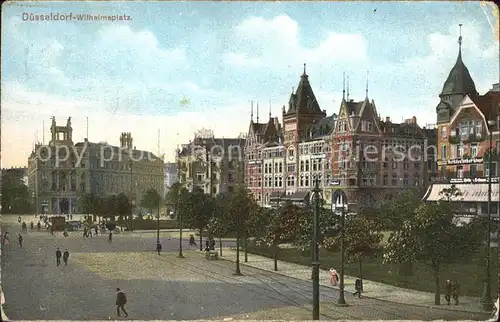 Duesseldorf Wilhelmsplatz Bahnpost Kat. Duesseldorf