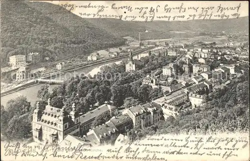 Bad Ems Vier Tuerme und Katholische Kirche Kat. Bad Ems