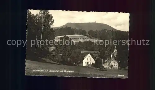 Lueckendorf Teilansicht Luftkurort mit Hochwald Zittauer Gebirge Kat. Kurort Oybin