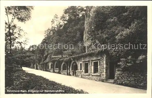 Ruebeland Harz Eingang zur Hermannshoehle / Elbingerode Harz /Harz LKR