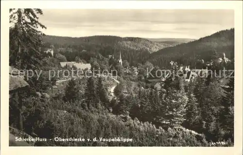 Schierke Harz Oberschierke Blick von der Vaupelsklippe / Schierke Brocken /Harz LKR