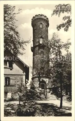 Oybin Aussichtsturm auf dem Hochwald Zittauer Gebirge Kat. Kurort Oybin