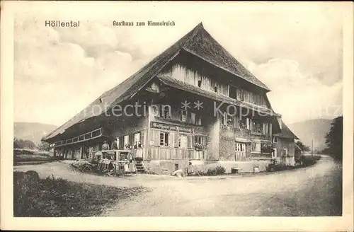 Hoellental Schwarzwald Gasthaus zum Himmelreich Kat. Buchenbach