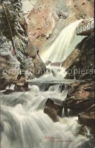 Hoellental Schwarzwald Ravennaschlucht Wasserfall Kat. Buchenbach