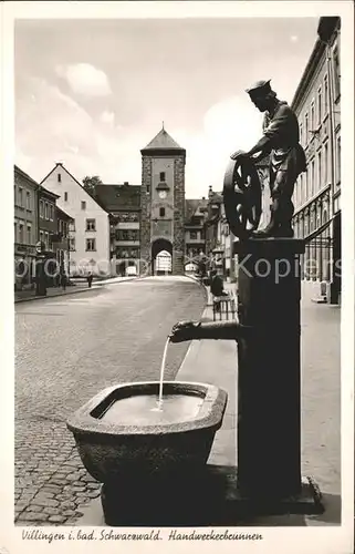 Villingen Schwenningen Handwerkerbrunnen von Eugen Merz Tor Kat. Villingen Schwenningen