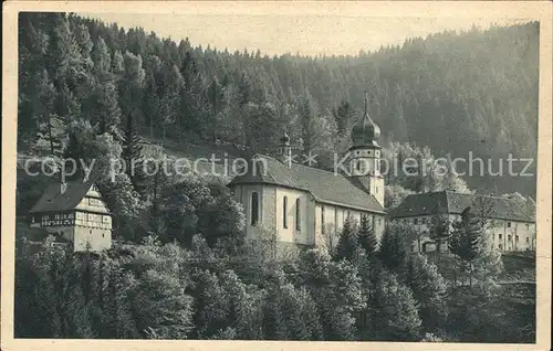 Triberg Schwarzwald Wallfahrtskirche Maria in der Tann Kat. Triberg im Schwarzwald