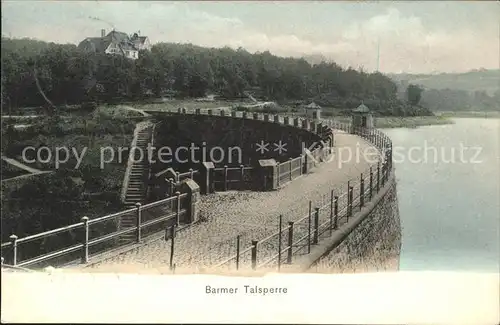 Barmen Wuppertal Barmer Talsperre Staumauer Kat. Wuppertal