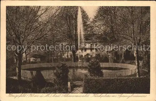 Koenigsfeld Schwarzwald Kirchplatz Springbrunnen Kat. Koenigsfeld im Schwarzwald