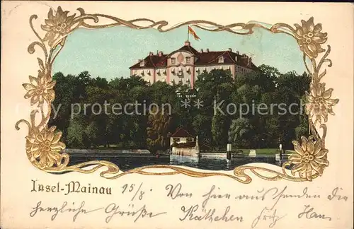 Insel Mainau Schloss Kat. Konstanz Bodensee