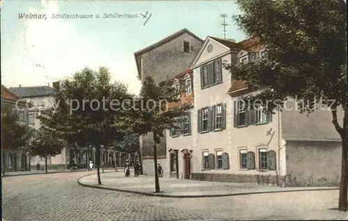 Weimar Thueringen Schillerstrasse und Schillerhaus Kat. Weimar