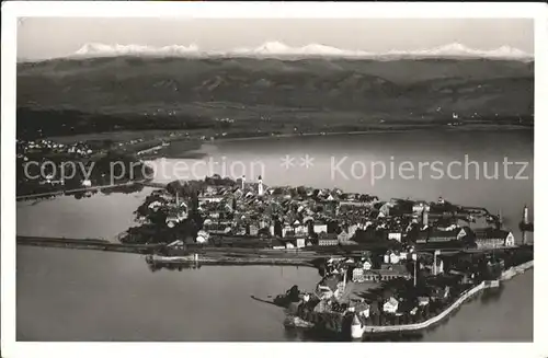 Lindau Bodensee Fliegeraufnahme Alpenpanorama Kat. Lindau (Bodensee)