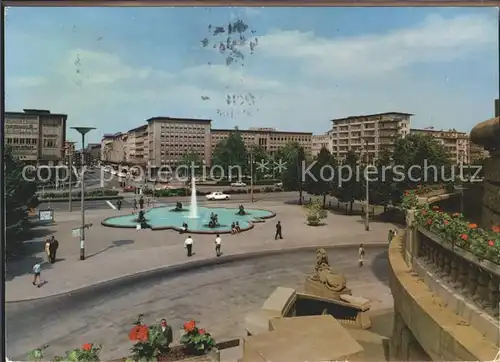 Mannheim Friedrichsplatz Springbrunnen Kat. Mannheim