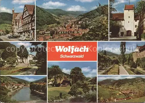 Wolfach Teilansichten Fachwerkhaus Tor Landschaft Bauernhaus Kat. Wolfach Schwarzwald