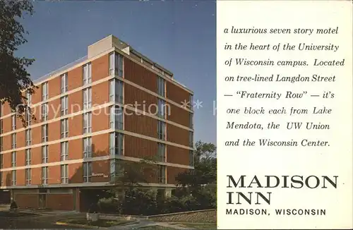 Madison Wisconsin Hotel Madison Inn Kat. Madison