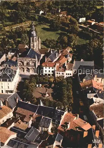 Civray Vienne Fliegeraufnahme Kirchenpartie Kat. Civray