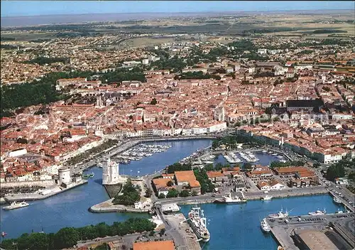 La Rochelle Charente Maritime Fliegeraufnahme mit Hafen Kat. La Rochelle