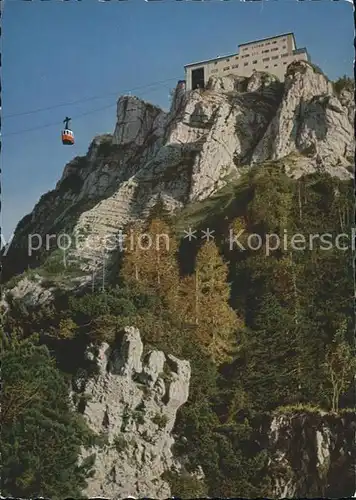 Bad Reichenhall Berghotel Predigtstuhl Seilbahn Kat. Bad Reichenhall