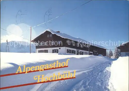 Steibis Alpengasthof Hochbuehl Kat. Oberstaufen