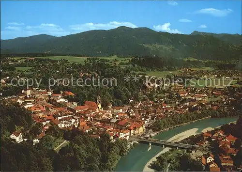 Bad Toelz Fliegeraufnahme mit Isar  Kat. Bad Toelz