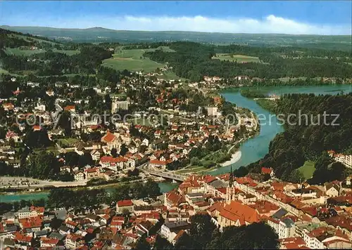 Bad Toelz Fliegeraufnahme mit Isar Kat. Bad Toelz