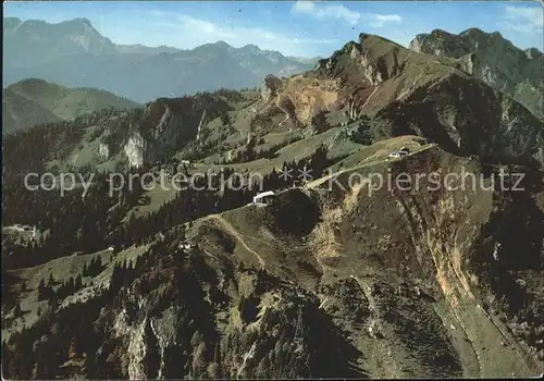 Lenggries Brauneck mit Zugspitze Kat. Lenggries