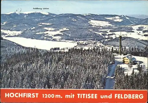 Titisee Neustadt Hochfirst und Feldberg Kat. Titisee Neustadt