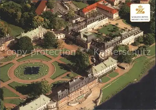 Dresden Fliegeraufnahme Schloss Hotel Pillnitz Kat. Dresden Elbe