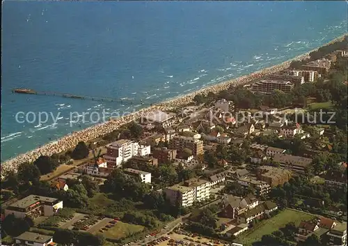 Scharbeutz Ostseebad Fliegeraufnahme mit Strand Kat. Scharbeutz