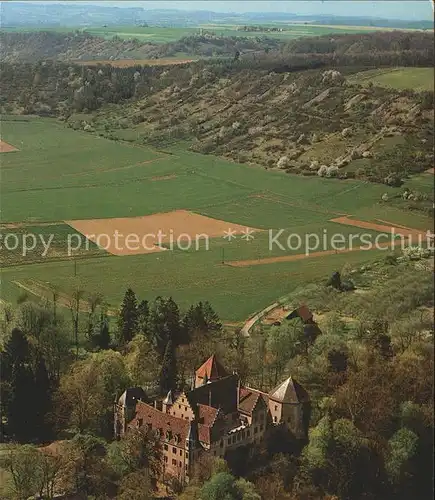 Jagsthausen Heilbronn Fliegeraufnahme Goetzenburg Kat. Jagsthausen