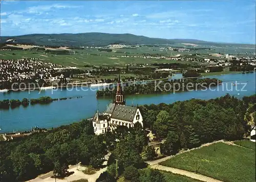 Bingen Rhein Fliegeraufnahme Rochuskapelle Kat. Bingen am Rhein