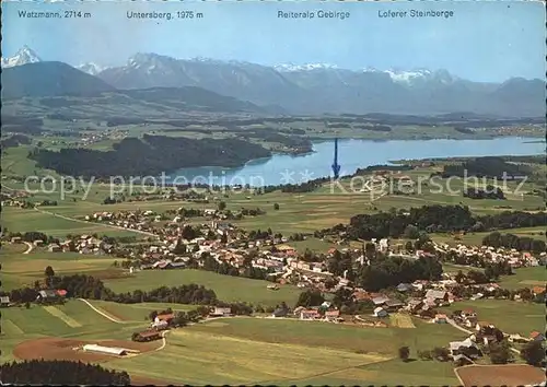 Watzmann Fliegeraufnahme See Untersberg Reiteralp Loferer Steinberge Kat. Berchtesgaden