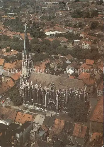 Muehlhausen Vogtland Fliegeraufnahme Pfarrkirche St. Marien Kat. Bad Elster