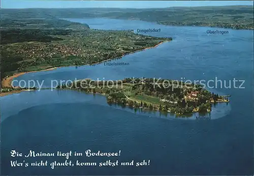 Insel Mainau Fliegeraufnahme Kat. Konstanz Bodensee