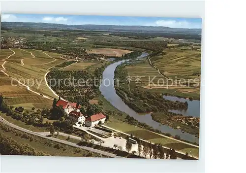 Volkach Fliegeraufnahme Vogelsburg Main Kat. Volkach Main