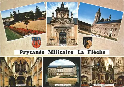 La Fleche Prytanee Militaire Chapelle Jardins Orgues Cour d Honneur Kat. La Fleche