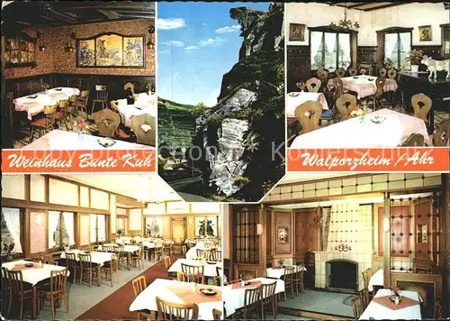 Walporzheim Cafe Weinhaus Bunte Kuh  Kat. Bad Neuenahr Ahrweiler