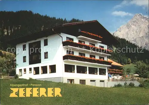 Filzmoos Hachau Alpengasthof Zeferer  Kat. Filzmoos