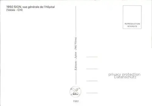 Sion VS Hopital Krankenhaus  Kat. Sion