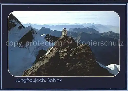 Jungfraujoch Sphinx Fliegeraufnahme Kat. Jungfrau