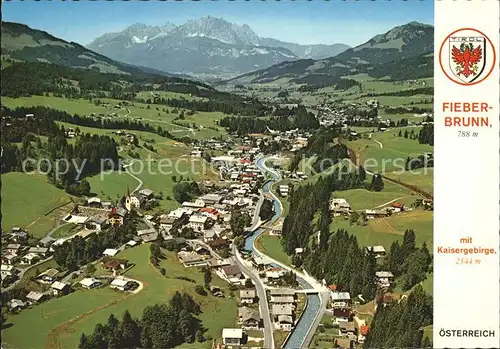 Fieberbrunn Tirol Kaisergebirge Fliegeraufnahme Kat. Fieberbrunn